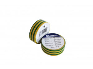 COMMEL Szigetelő szalag 15mm x 10m, zöld/sárga;  (cikksz.: 365-603)