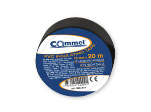 COMMEL Szigetelő szalag 19 x 20 m, fekete;  (cikksz.: 365-671)