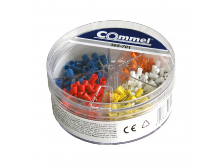 COMMEL Szigetelt érvéghüvely szett, 400db/csomag (cikksz.: 365-701)