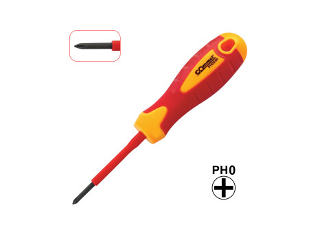 COMMEL VDE Philips (csillag) csavarhúzó, PH0 3x60mm, szigetelt, 1000V (cikksz.: 370-211)