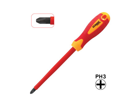 COMMEL VDE Philips (csillag) csavarhúzó, PH3 8x150mm, szigetelt, 1000V (cikksz.: 370-214)