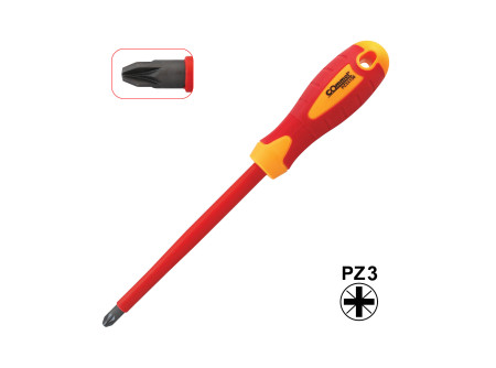 COMMEL VDE csavarhúzó, PZ3 8x150mm, szigetelt, 1000V (cikksz.: 370-224)