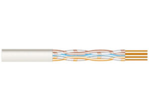 LAN UTP Cat.5e    4 x 2 x AWG 24 - PVC szig., tömör réz erű, LAN adatátviteli kábel