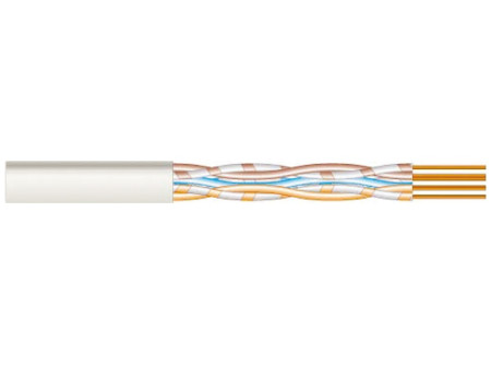 LAN UTP Cat.5e    4 x 2 x AWG 24 - PVC szig., tömör réz erű, LAN adatátviteli kábel