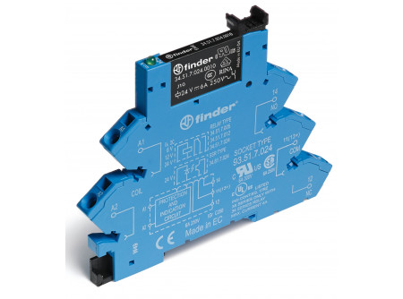 Finder 386182400060 - Csatoló relé, 1 váltóé, 6A