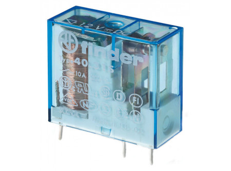Finder 40519024 - Miniatűr printrelé, 1 váltóérintkező,10A