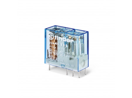 Finder 40527024 - Miniatűr printrelé, 2 váltóérintkező, 8A