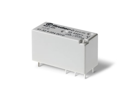 Finder 415282300000 - Miniatűr printrelé, 2 váltóérintkező, 8A