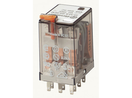 Finder 553382300010 - Miniatűr ipari relé, 3 váltóé, 10A