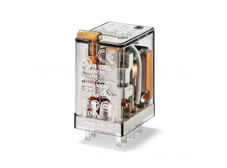 Finder 553490245094 - Miniatűr ipari relé, 4 váltóé, 7A