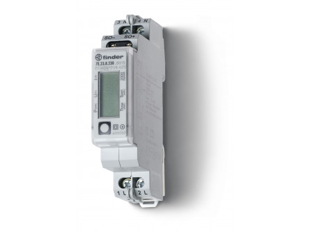 Finder 7E2382300010 - Fogyasztásmérő, 1F, 1KE, 32A, LCD Hit.