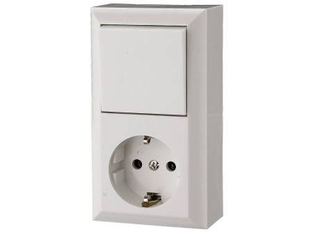 GAO 0314H - BUSINNES LINE 1 férőhelyes 2p+f + 106, FK beltéri kivitel, 230V~ 50Hz 10/16A,Fehér