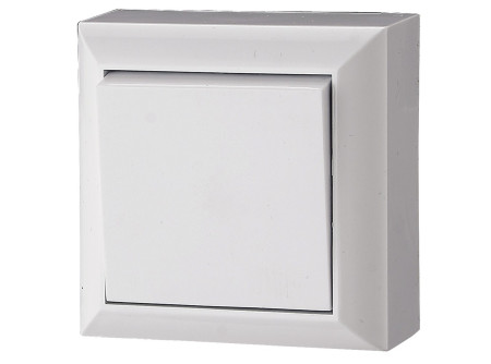 GAO 0323H - BUSINNES LINE nyomókapcsoló, felületre szerelhető beltéri kivitel, 230V~ 50Hz 10A,Feh