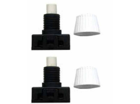 GAO 0730H - Beépíthető nyomókapcsoló, fehér, 230V~ 50Hz