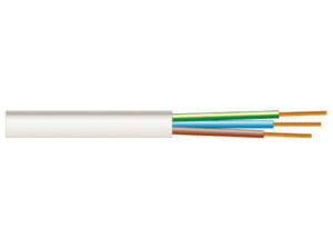 H03VVH2-F (MTL) 300/300V    2 x    0,5 mm2 - fehér, PVC szig., sodrott réz erű, tömlő vezeték