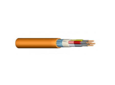 JB-H(ST)H FE180 300V    2 x 2 x    0,8 mm2 - HXI-PM szig., tömör réz erű, tűzjelző kábel