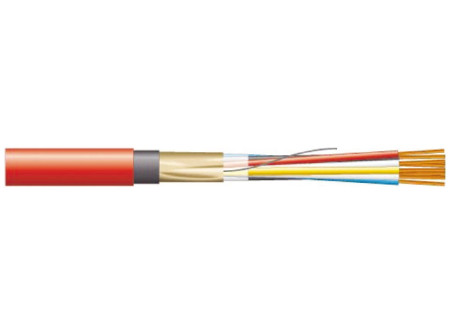 JB-H(ST)H 300V    1 x 2 x    0,8 mm2 - HXI-PM szig., tömör réz erű, tűzjelző kábel