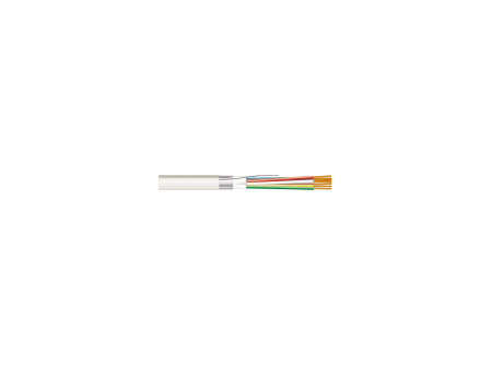 JE-Y(ST)Y Bd 225V   4 x 2 x    0,8 mm2 - PVC szig., tömör réz erű, árny. elektronikai jelzőkábel