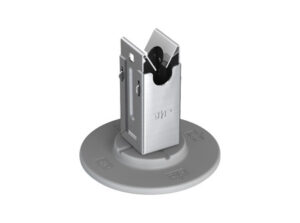 J.P. 111632 - NIRO vezetéktartó ragasztható körlappal, Rd10-hez, eltartás:45mm