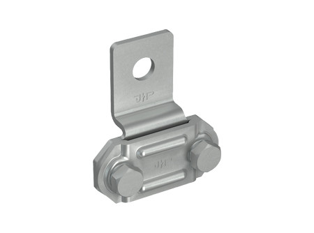 J.P. 111702 - Leválasztó kapocs csatlakozókönyökkel,  lapos 30mm, Acél/horganyzott