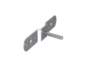 J.P. 490584 - 16plus+, Oldalfali tartó a GFK-ISO szigetelő rúdhoz, V2A, 60mm-es szárral