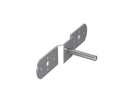 J.P. 490584 - 16plus+, Oldalfali tartó a GFK-ISO szigetelő rúdhoz, V2A, 60mm-es szárral