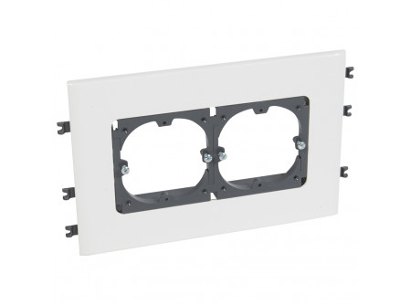 Legrand 010924 - DLP O60 szerelvénykeret kettős, 130-as fedélhez