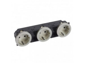Legrand 067163 - Céliane 3x2P+F csatlakozóaljzat gyermekvédelemmel, sínezett, titán