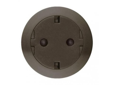 Legrand 067168 - Céliane 2P+F csatlakozóaljzat, falsíkba illeszkedő grafit betéttárcsával, gyerme