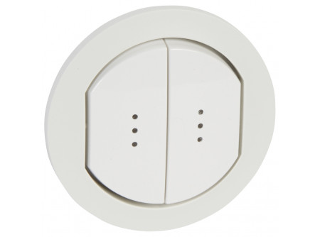 Legrand 067804 - Céliane kettős billentyű, fényjelzős, IP44