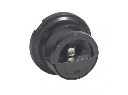 Legrand 067910 - Céliane micro USB dokkolós töltőaljzat burkolat,grafit