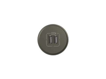 Legrand 067956 - Céliane 2xUSB töltőaljzat burkolat, grafit