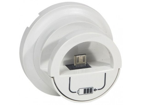 Legrand 068210 - Céliane micro USB dokkolós töltőaljzat burkolat, fehér