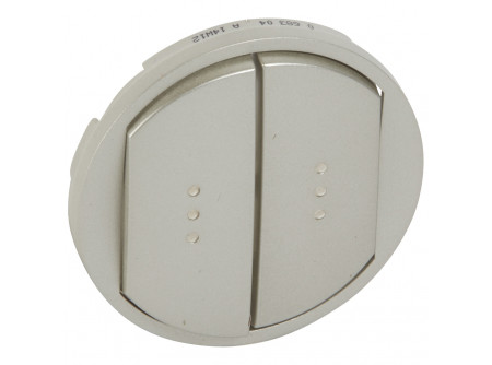 Legrand 068304 - Céliane kettős billentyű, fényjelzős, titán