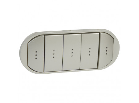 Legrand 068320 - Céliane 5-ös billentyű, fényjelzős, titán