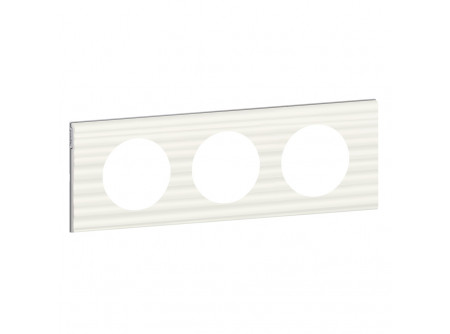 Legrand 069013  - Céliane 3-as keret, fehér corian