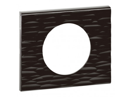 Legrand 069021  - Céliane 1-es keret, fekete corian