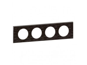 Legrand 069024  - Céliane 4-es keret, fekete corian