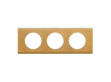 Legrand 069133 - Céliane 3-es keret fényes bronz
