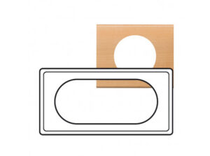 Legrand 069215 - Céliane 4/5 modulos keret, juhar