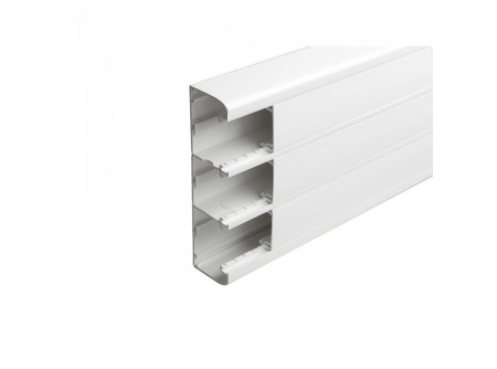Legrand 075606 - DLP bepattintható kábelcsatorna, 180 x 50 mm, 3 rekeszes, válaszfallal, 3 x 45 m