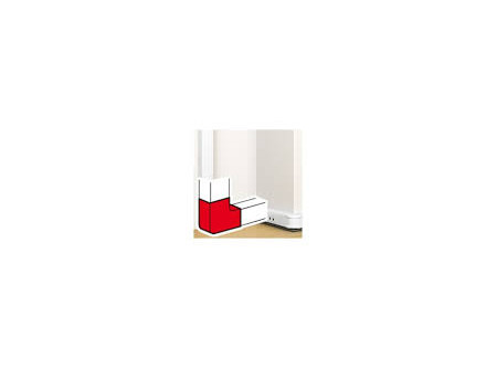 Legrand 075642 - DLP kanyarelem bepattintható kábelcsatornához, 90°, 105 x 50 mm, fehér