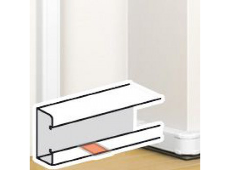 Legrand 075667 - DLP takaróelem bepattintható kábelcsatornához, 105 x 50 mm, fehér