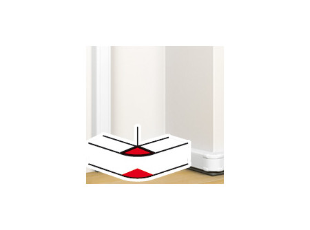 Legrand 075715 - Állítható külső könyök: 85-120° antimikrobiális 80x50 mm csatornához