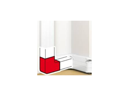 Legrand 075717 - Állítható külső könyök: 85-120° antimikrobiális 130x50 mm csatornához