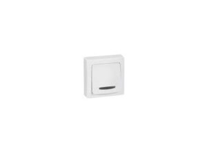 Legrand 086005 - Oteo fk kesk egypólusú nyomó fényj., kerettel fehér