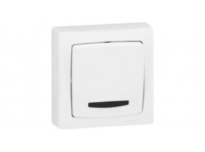 Legrand 086017 - Oteo fk váltókapcsoló fényj kerettel fehér