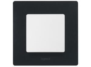 Legrand 397051 - Niloé egyes keret, onyx fekete