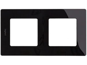 Legrand 397052 - Niloé kettes keret, onyx fekete
