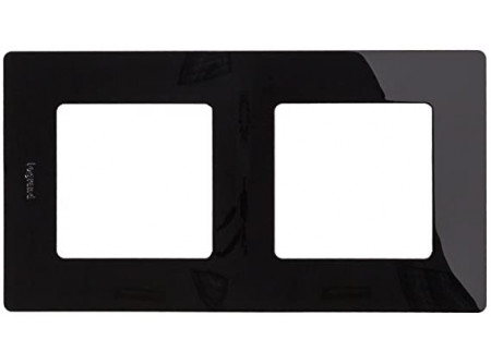 Legrand 397052 - Niloé kettes keret, onyx fekete